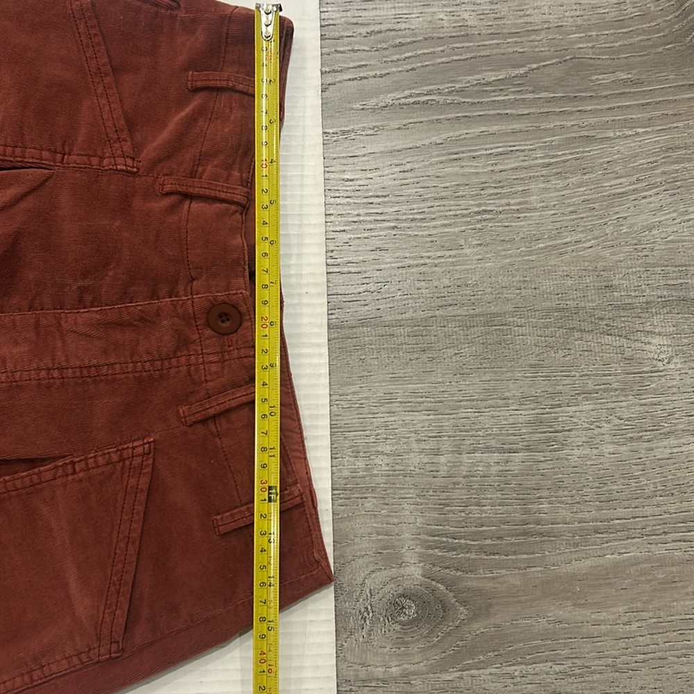 NWOT FREE PEOPLE Bay To Breakers Soft Corduroy Cargo Pants In Roasted Russet S - Picture 10 of 17
